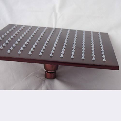 Oil Rubbed Bronze Square Rainfall LED Shower Head X98092