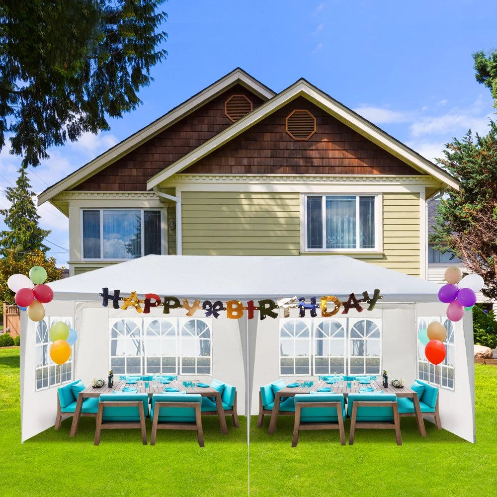 10x20ft White Party Tent Canopy L27695