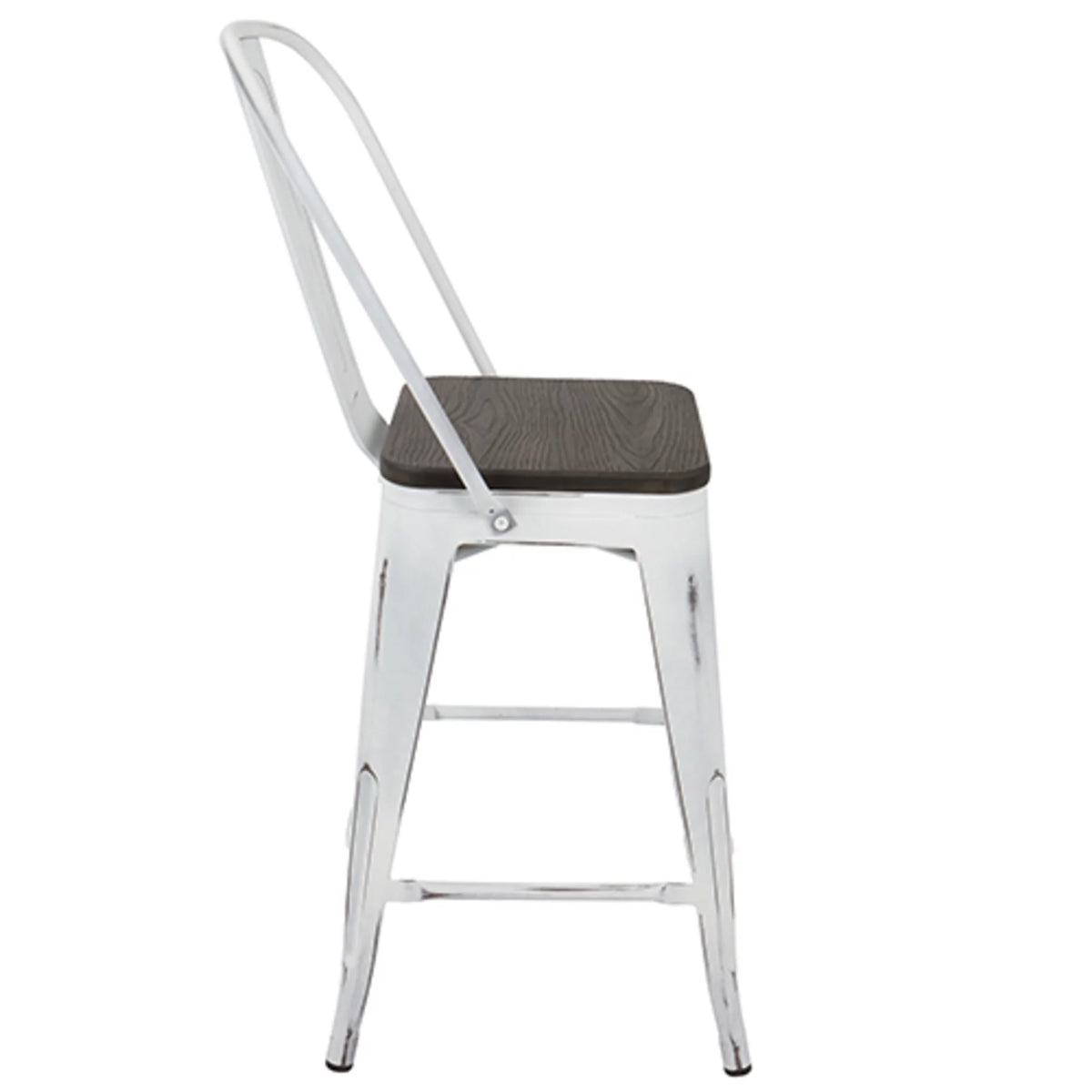 High Back Counter Stool Set of 2 O88518