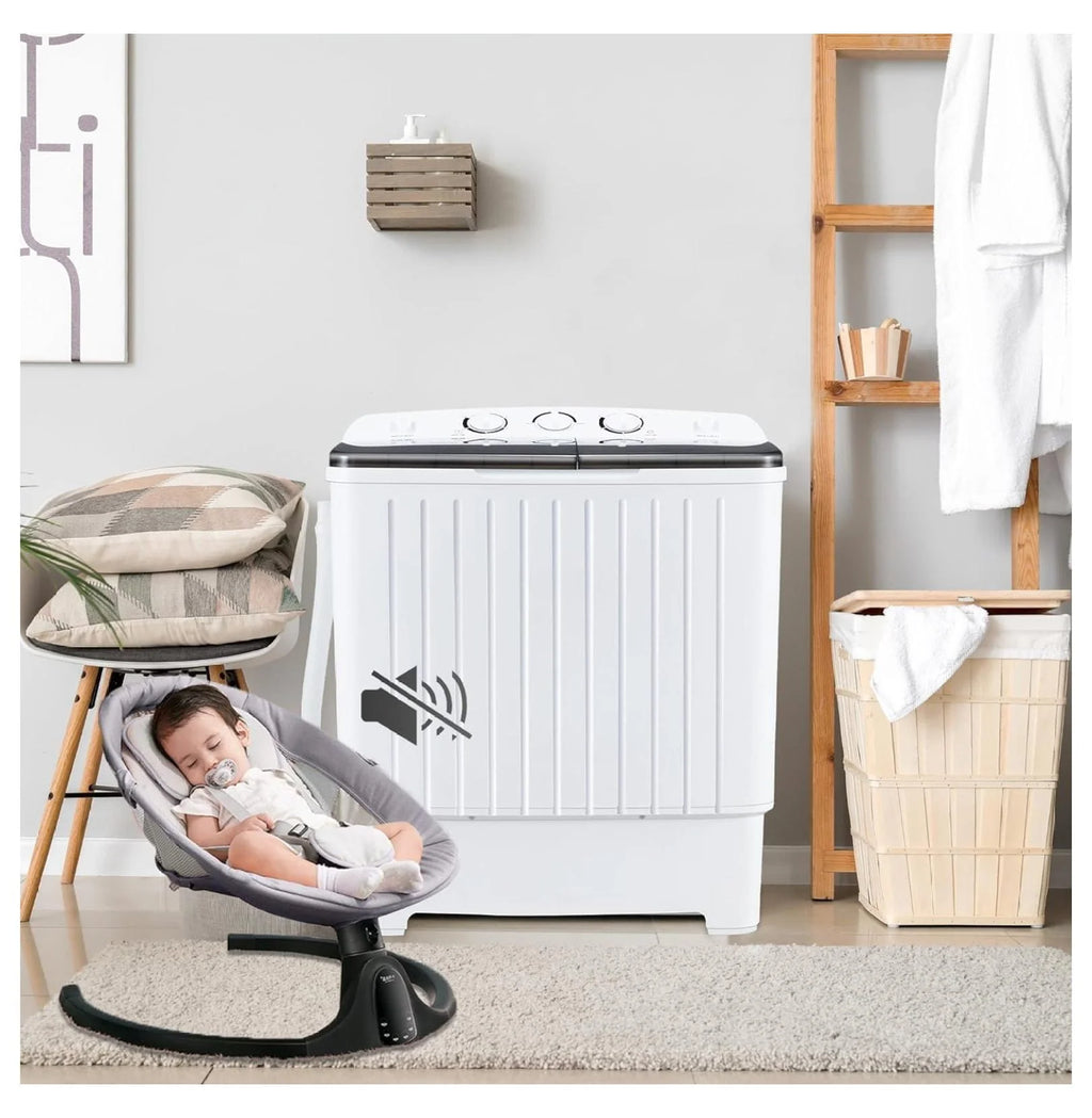 Portable Mini Tub Washer and Dryer Combo 20 lbs Black C212213