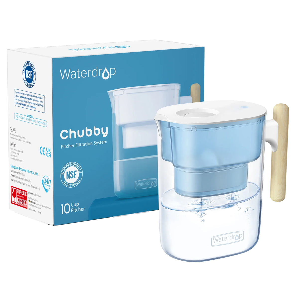 10-Cup Water Filter Pitcher with 1 Filter M2131