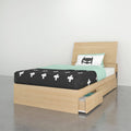 2 Piece Twin Size Bedroom Set Natural Maple P445786