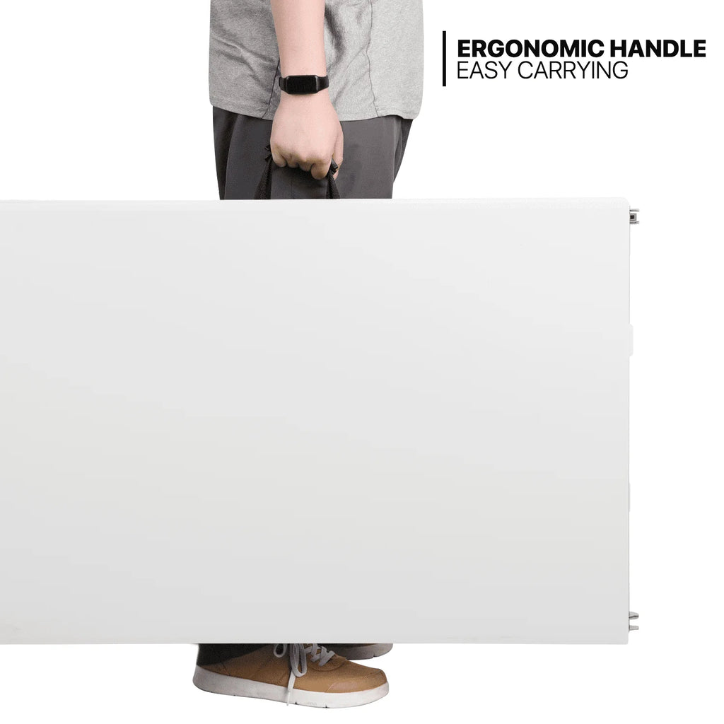 5 Pack 8Ft White Folding Plastic Utility Table V3459