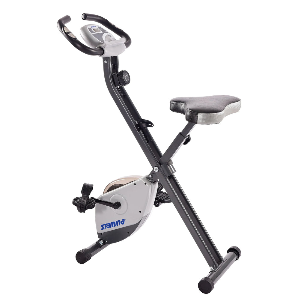 Folding Upright Exercise Bike with Padded Seat D5403
