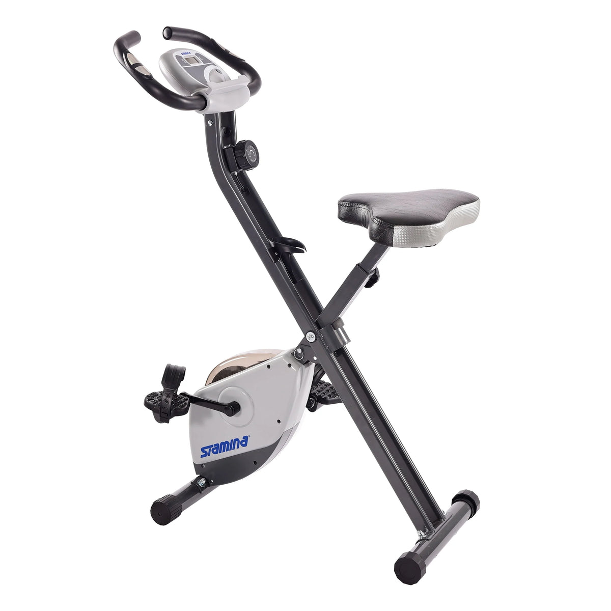 Folding Upright Exercise Bike with Padded Seat D5403