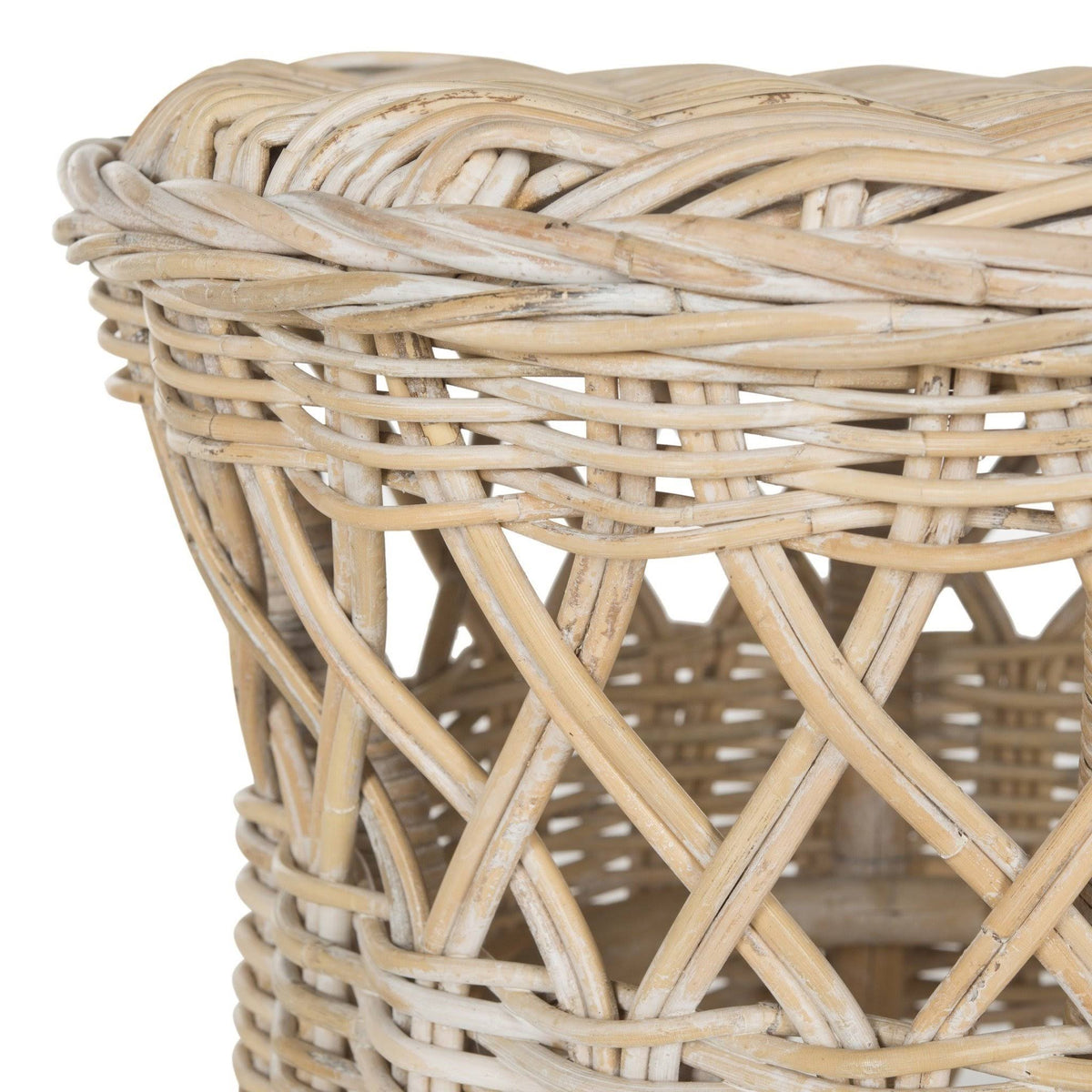 Natural Wicker Round Table Q70344