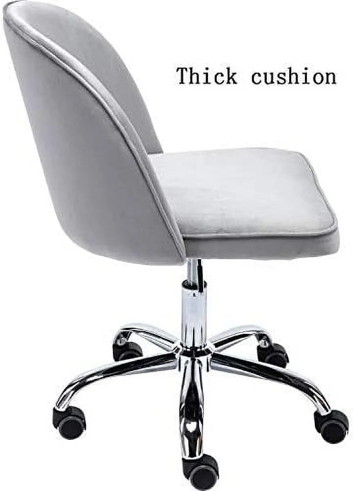 Velvet Office Desk Chair with Wheels H76400