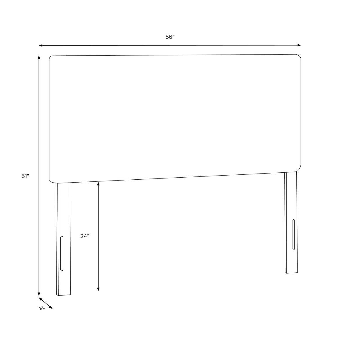 Full Velvet Headboard P48918