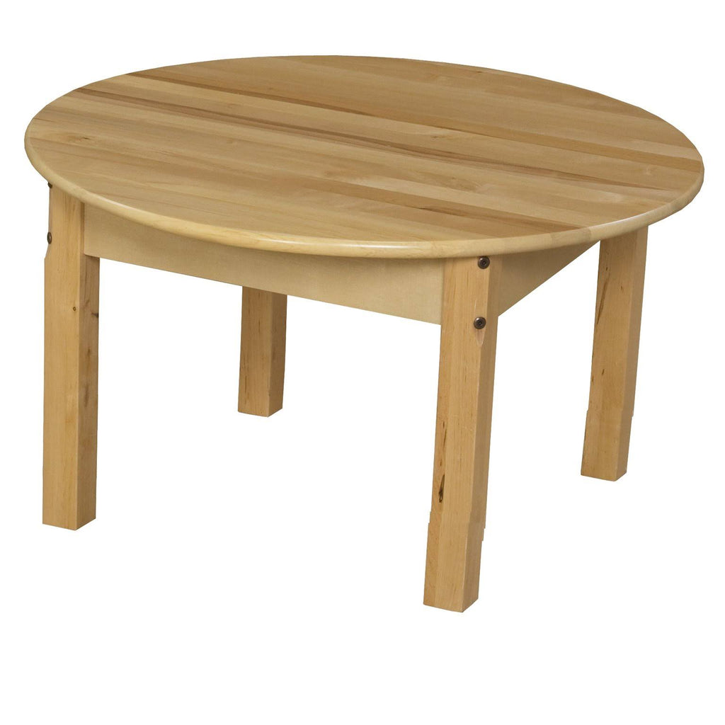 Round Hardwood Table with Adjustable Legs Z423336