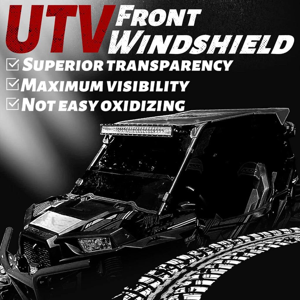 0.177 Thick Folding Clear Windshield C2638