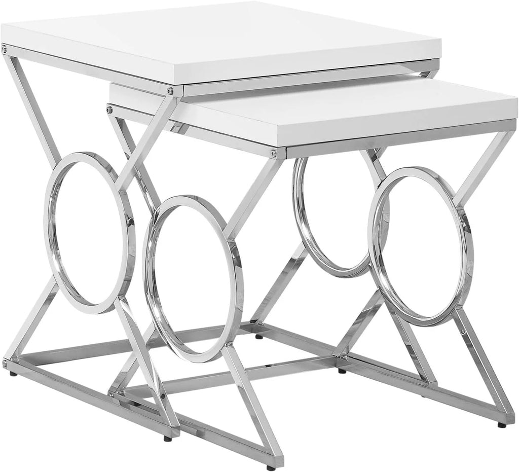 White Nesting Table M279