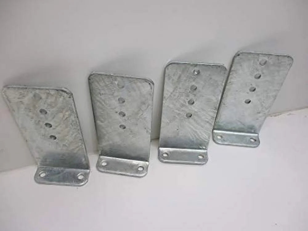 5" by 10" Galvanized Pontoon Boat Trailer Bunk Bolster L Brackets G12482