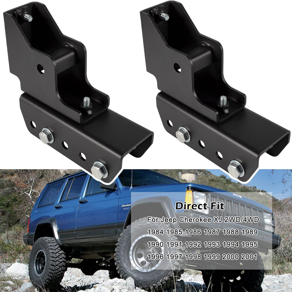 1.5 Rear Shackle Relocation Kit for Jeep Cherokee XJ L583