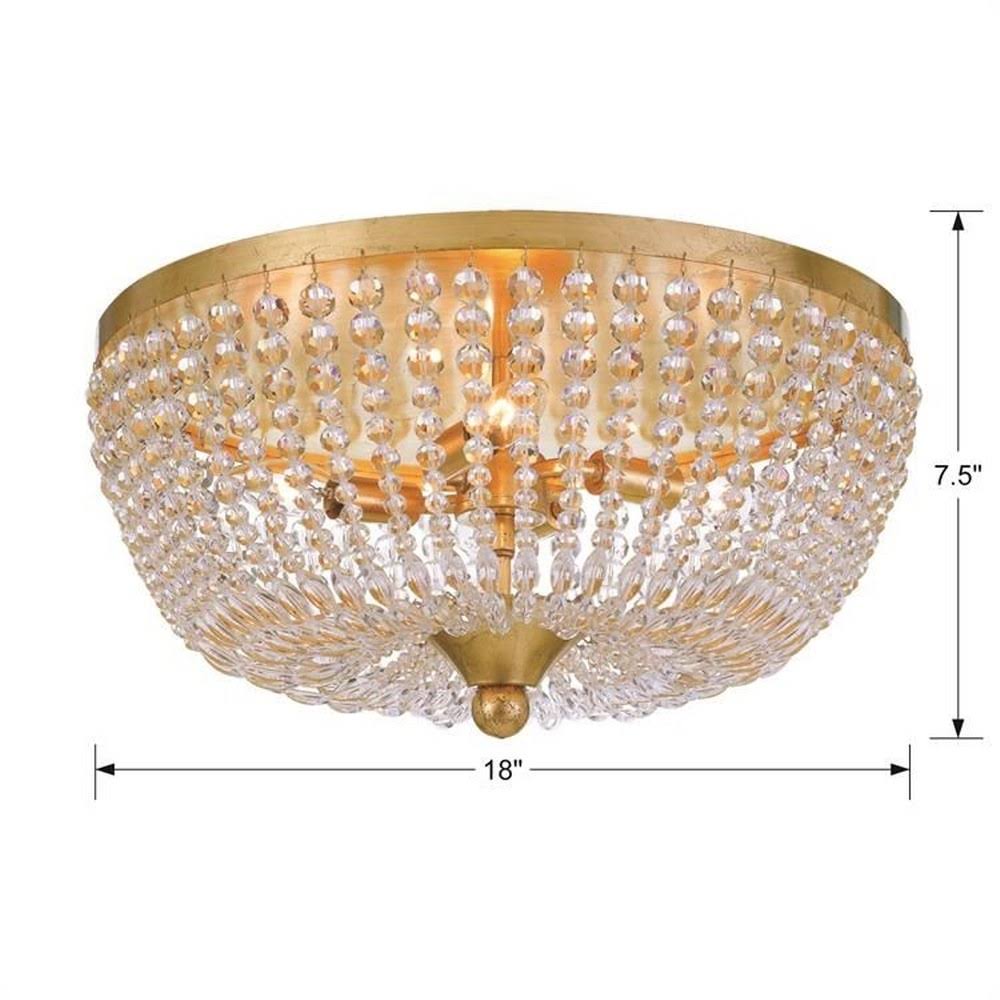 Matte Black 4 Light Ceiling Mount B5479