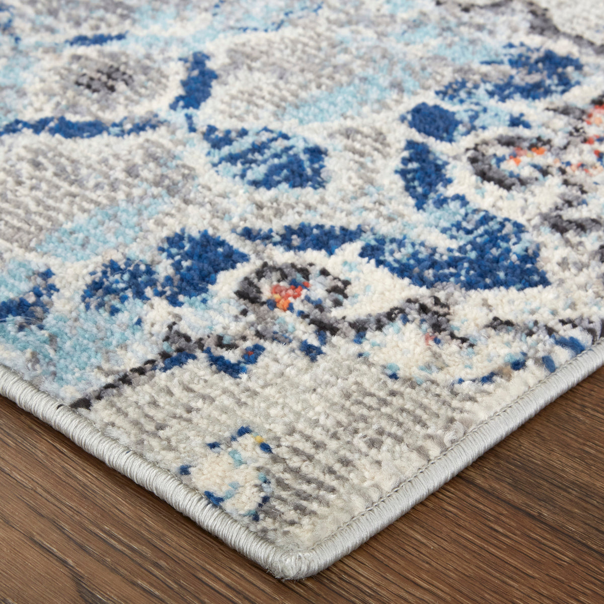 Ivory/Taupe/Blue Area Rug S76436